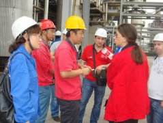 乌克兰客人到公司进行技术交流